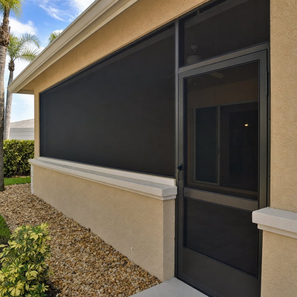 commercial screen enclosure project in Palm Coast