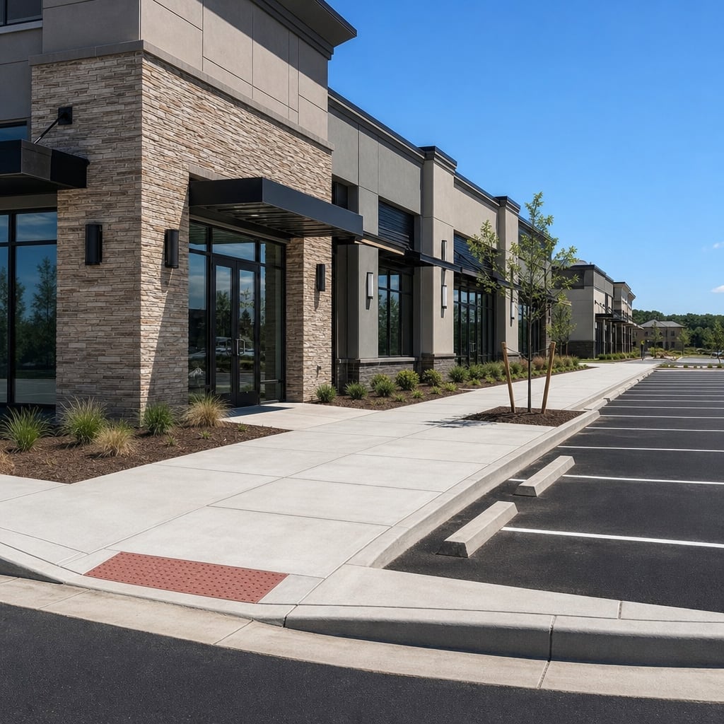 commercial sidewalk project in Clermont
