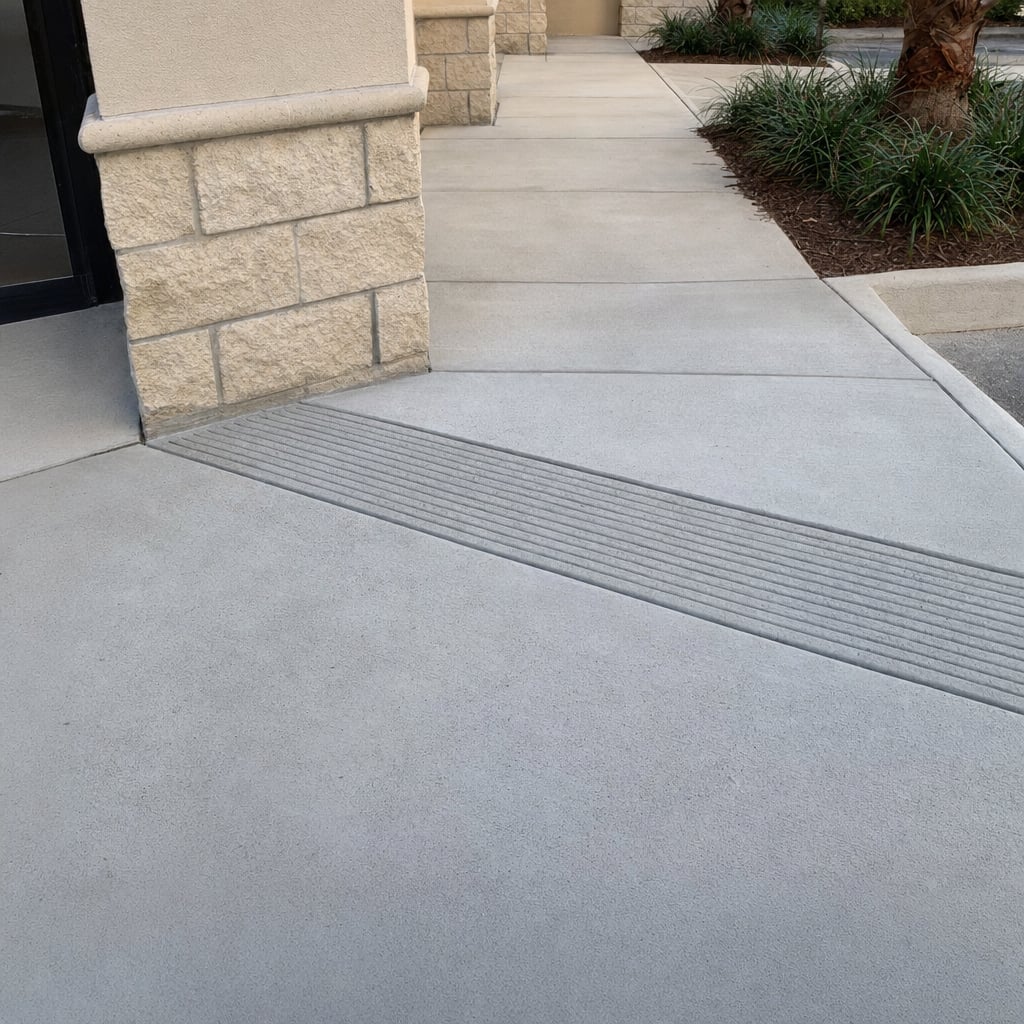 commercial sidewalk project in Fayetteville