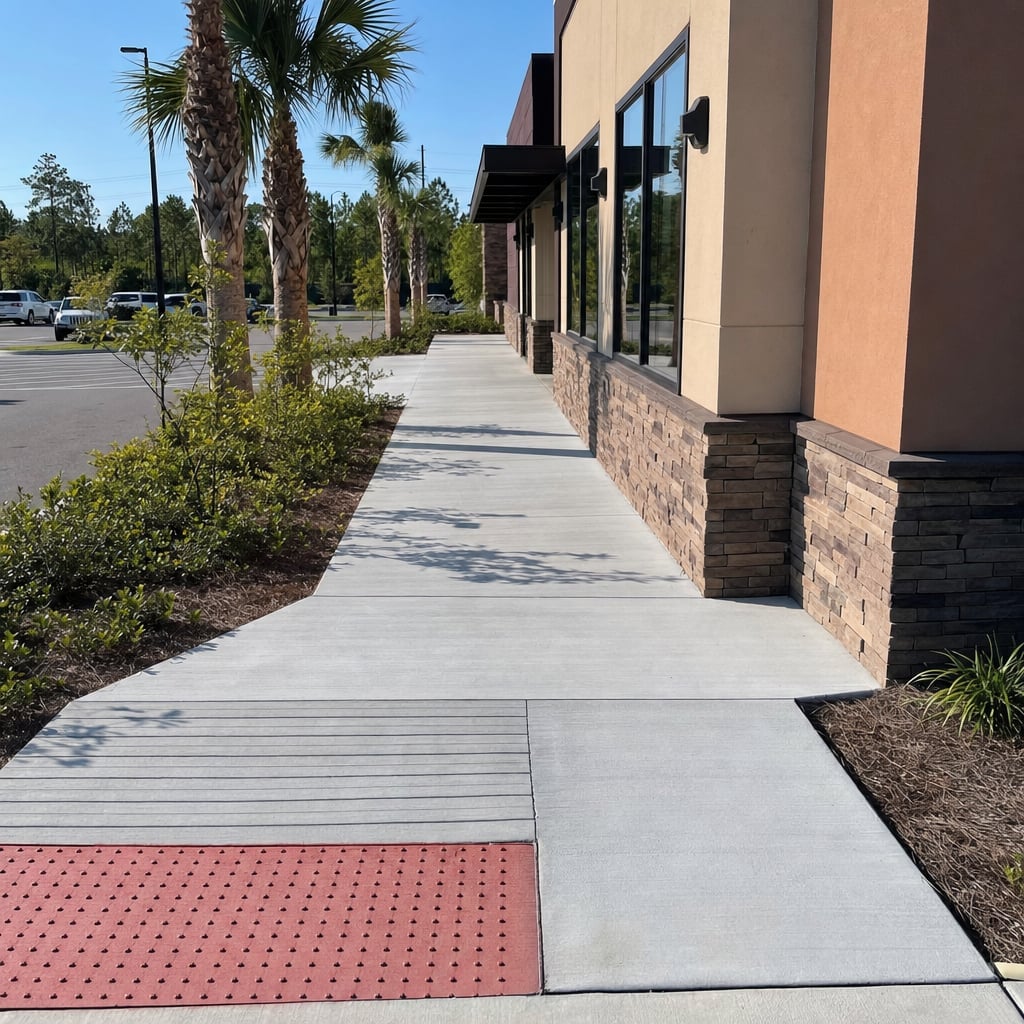 commercial sidewalk project in Orlando