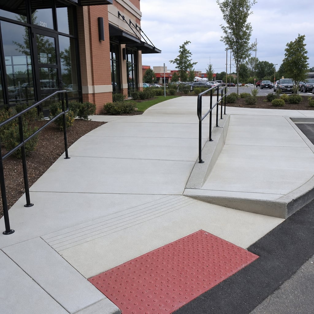 commercial sidewalk project in Port St. Lucie