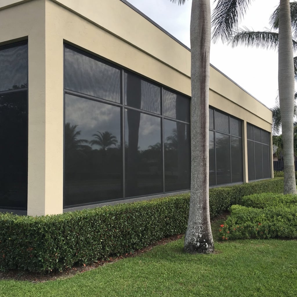 commercial solar screens project in Palm Coast
