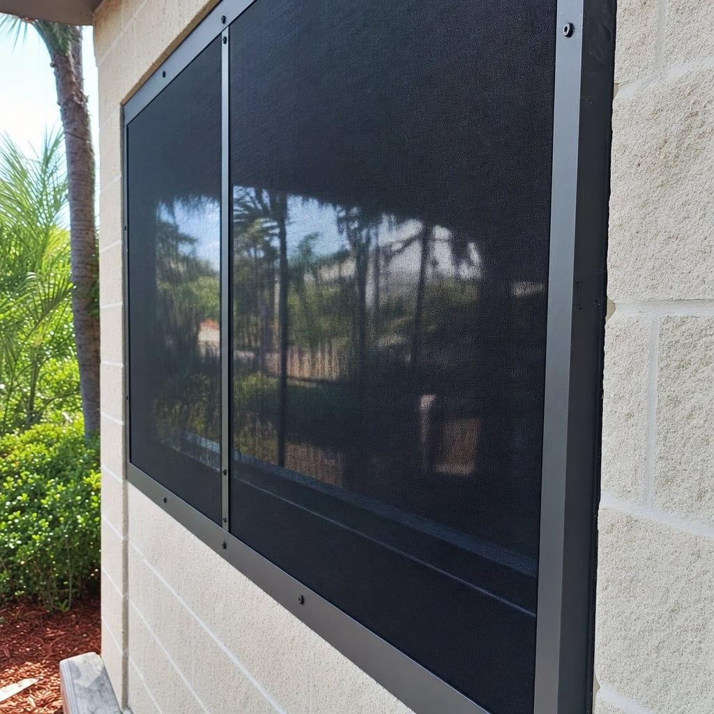 commercial solar screens project in Palm Coast