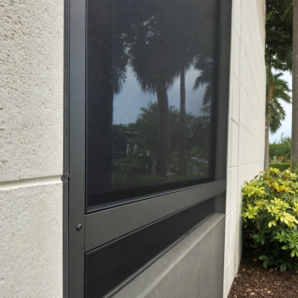 commercial window screens project in Palm Coast