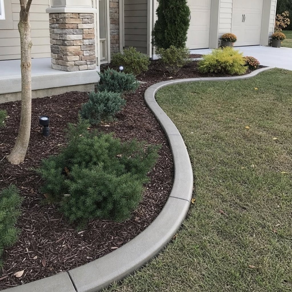 concrete curbing project in Clermont