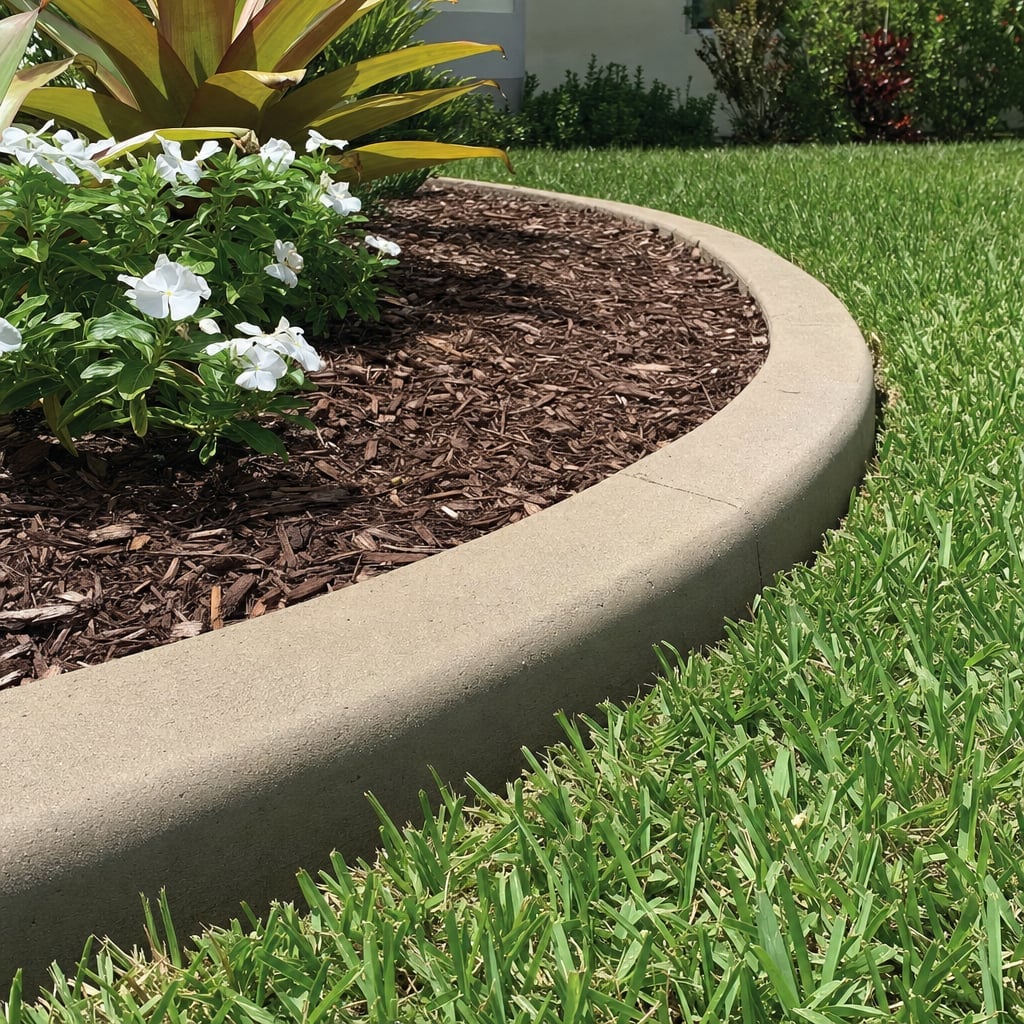 concrete curbing project in Orlando