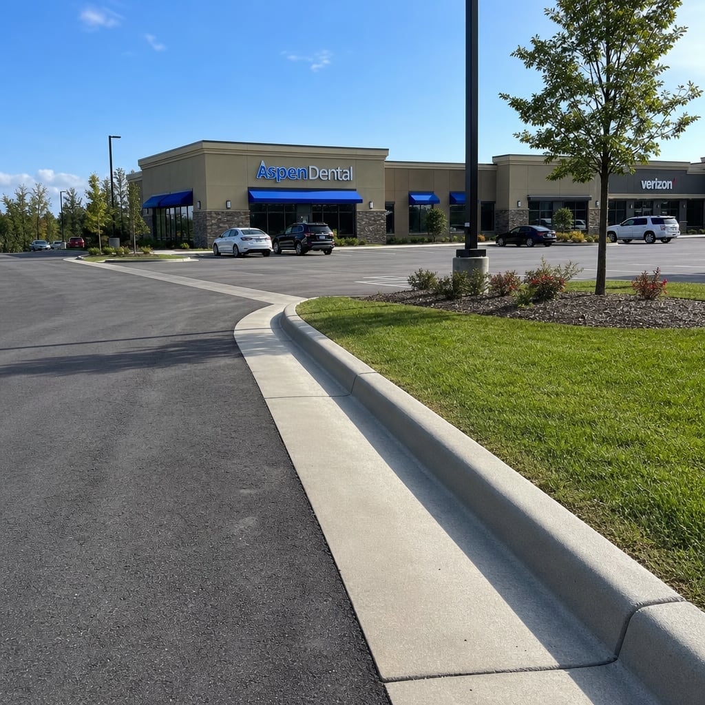 concrete curb and gutter project in Clermont