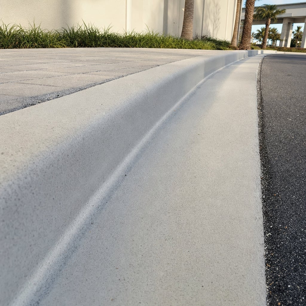 concrete curb and gutter project in Fayetteville