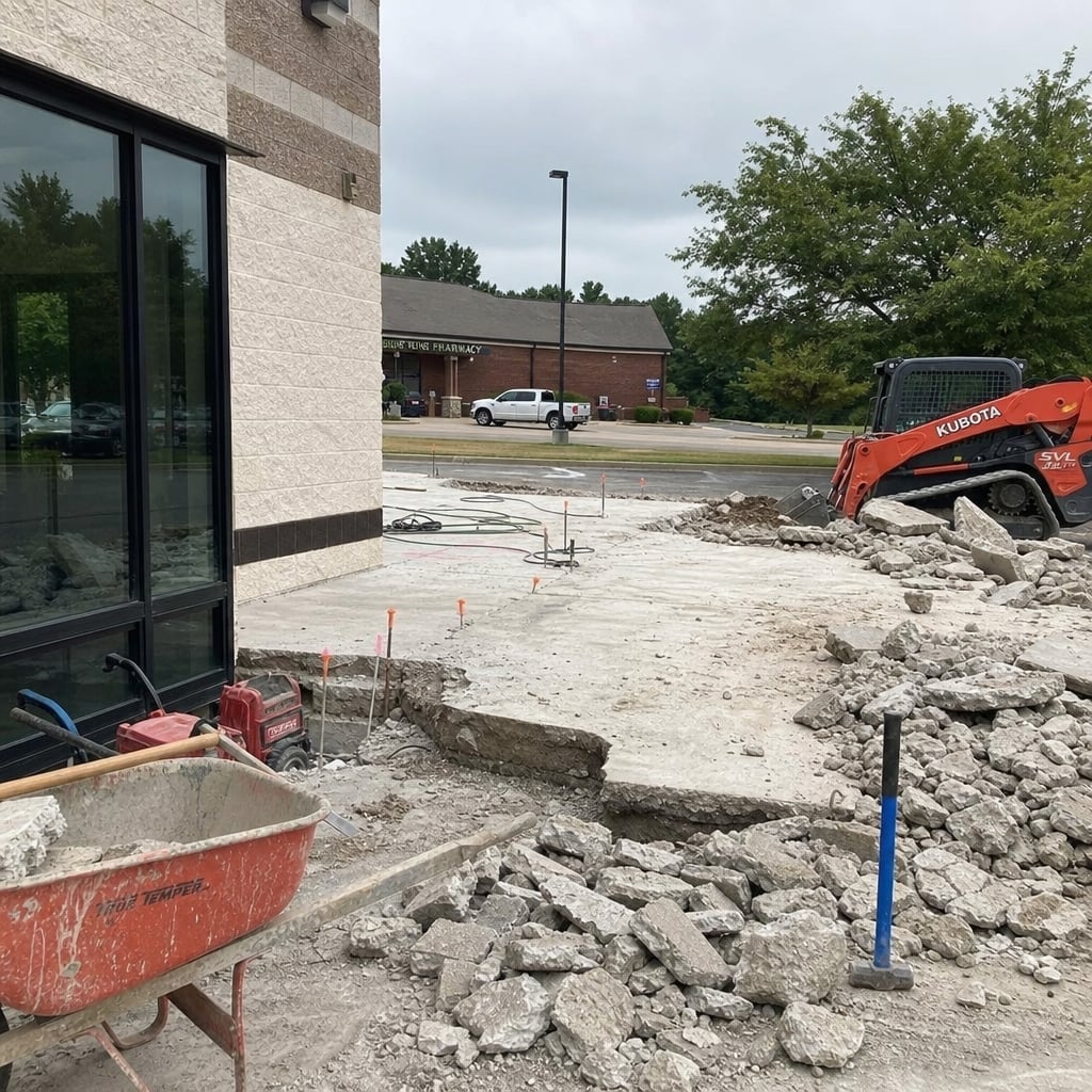 concrete demolition project in Port St. Lucie