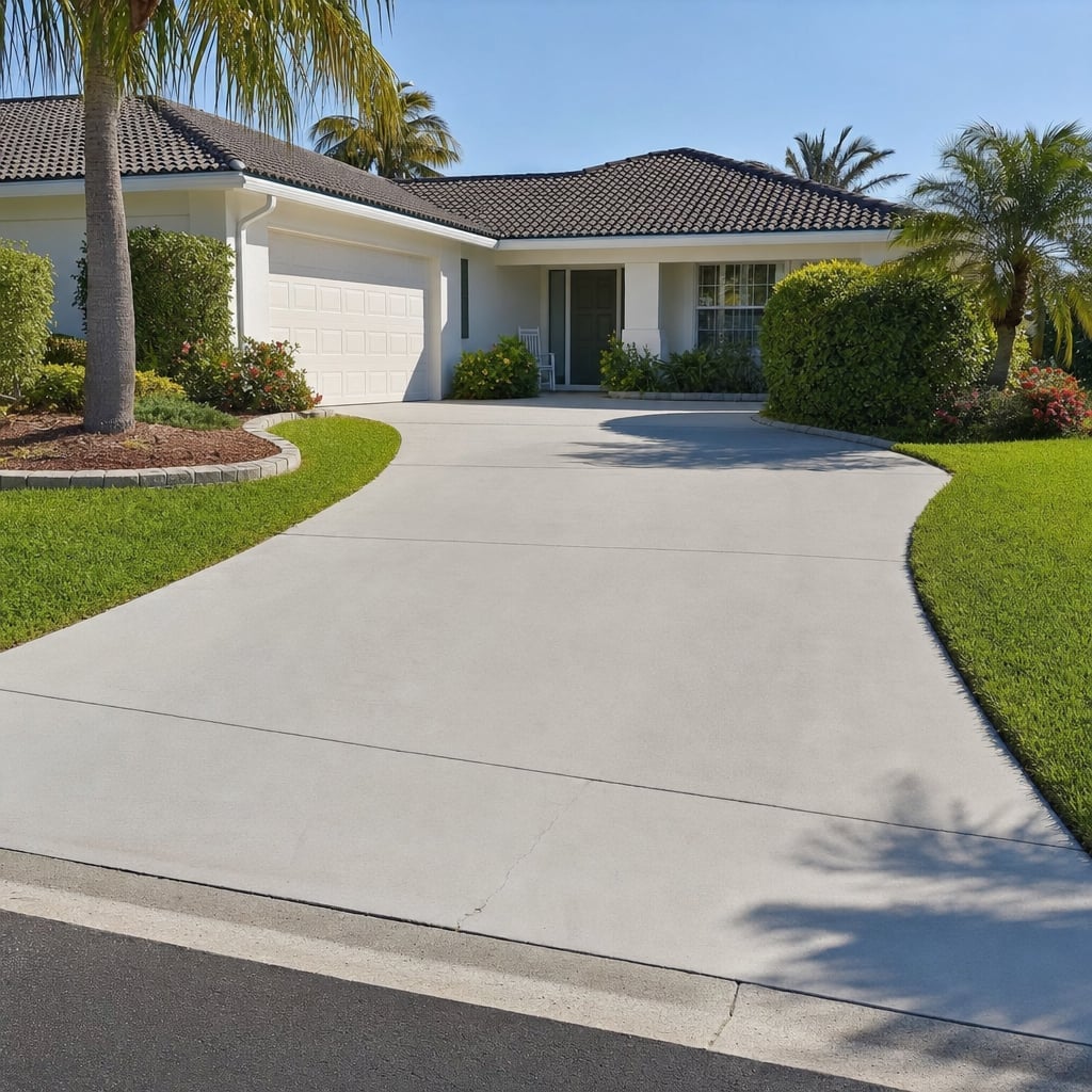 concrete driveway project in Fayetteville