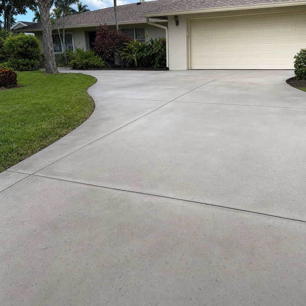 concrete driveway project in Fayetteville