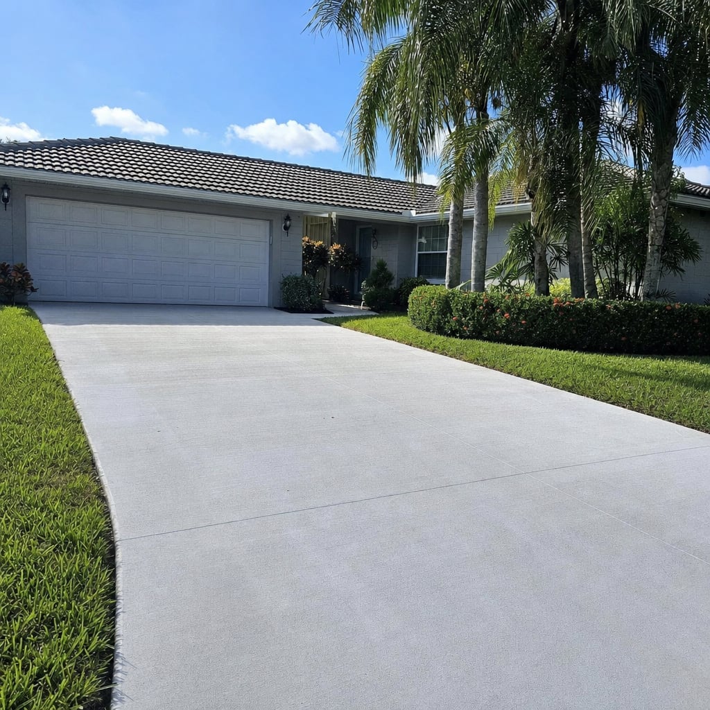 concrete driveway project in Fayetteville