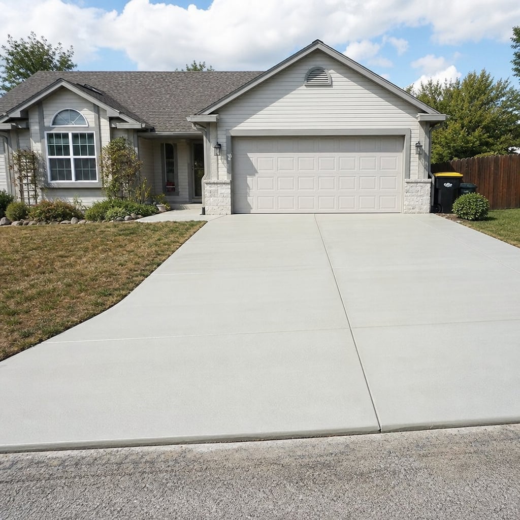 concrete driveway project in Port St. Lucie