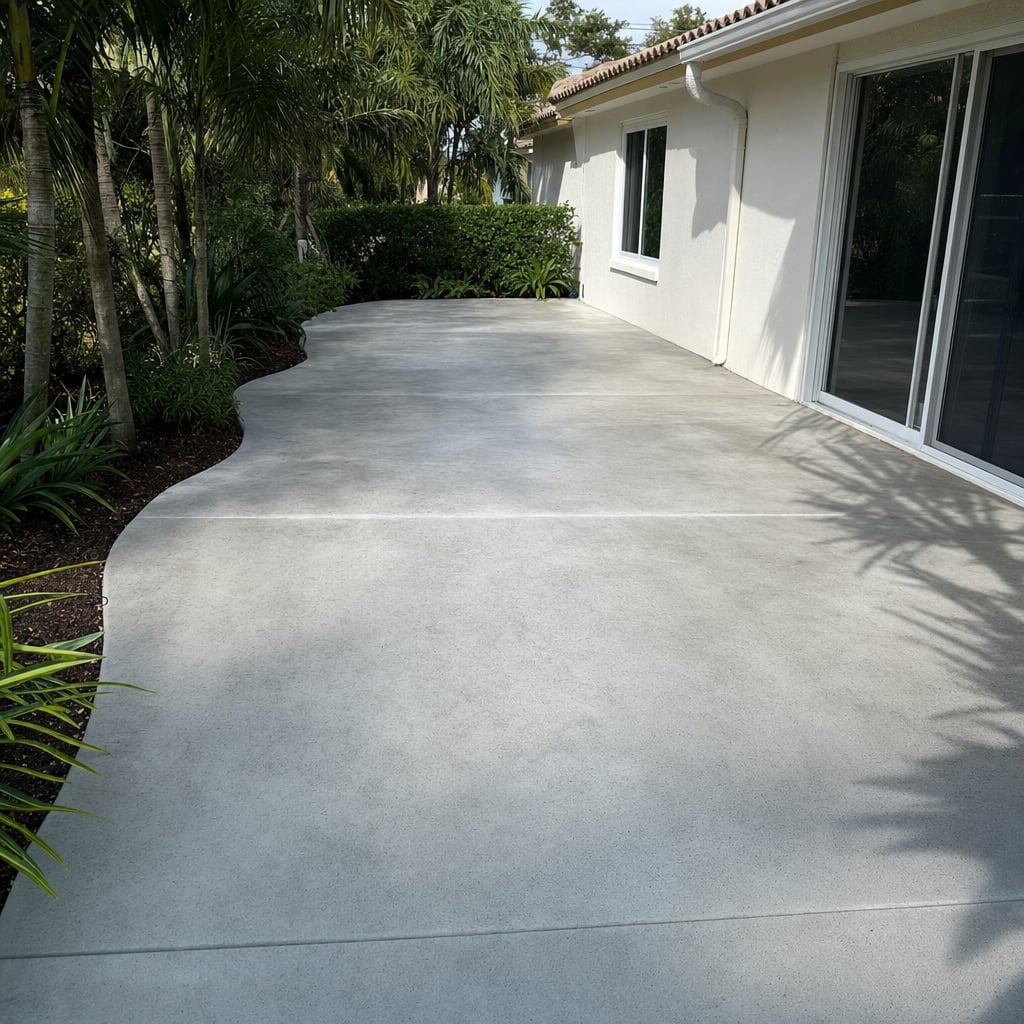 concrete patio project in Fayetteville