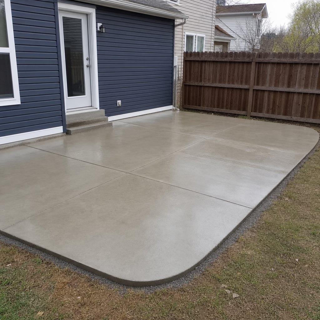 concrete patio project in Port St. Lucie