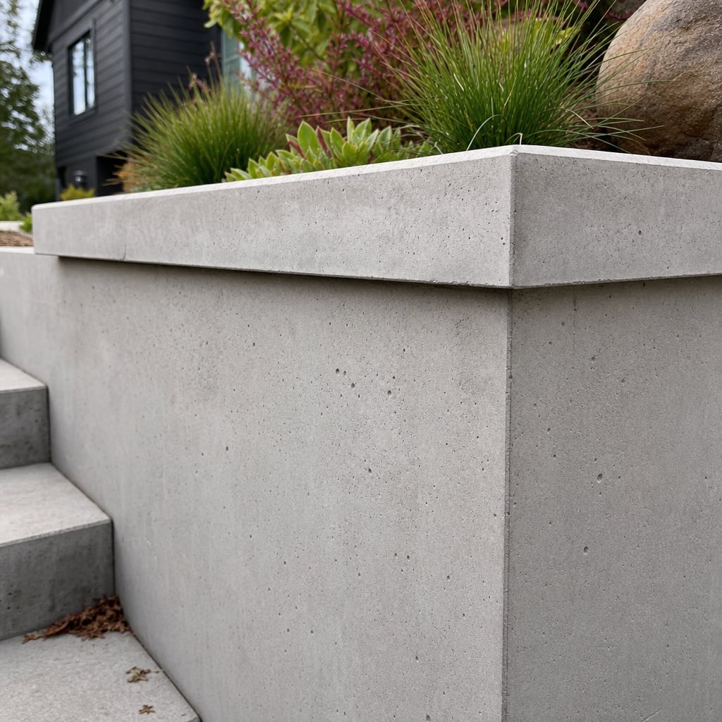concrete retaining wall project in Clermont
