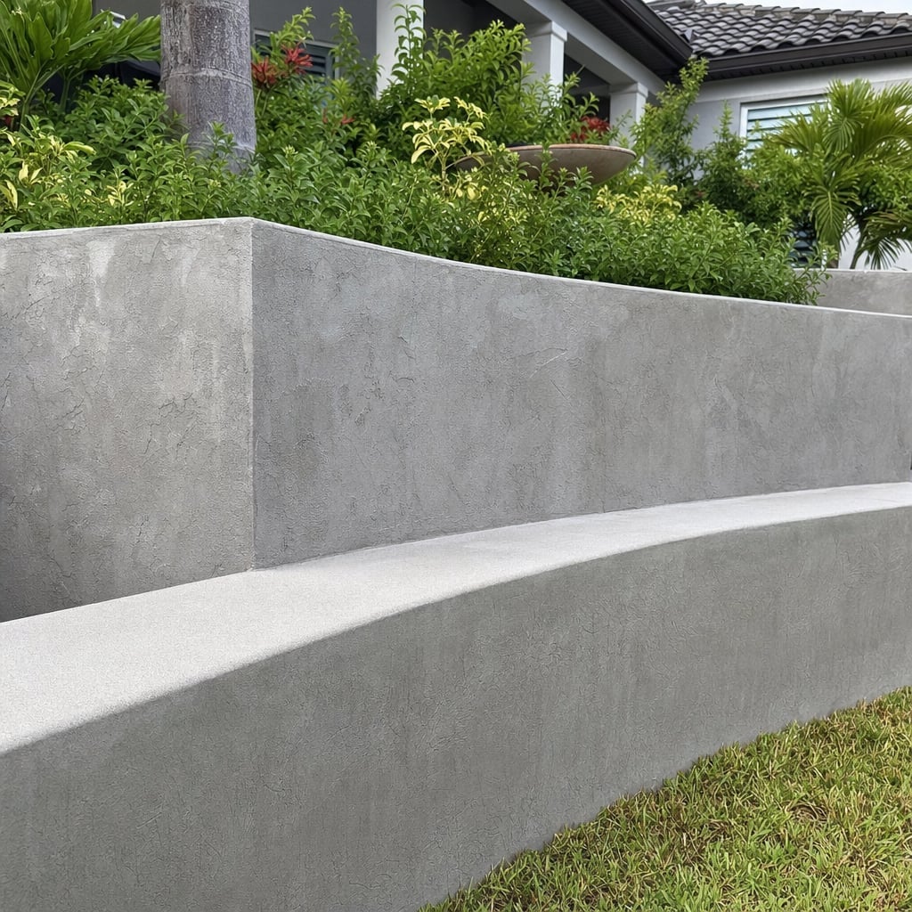 concrete retaining wall project in Orlando