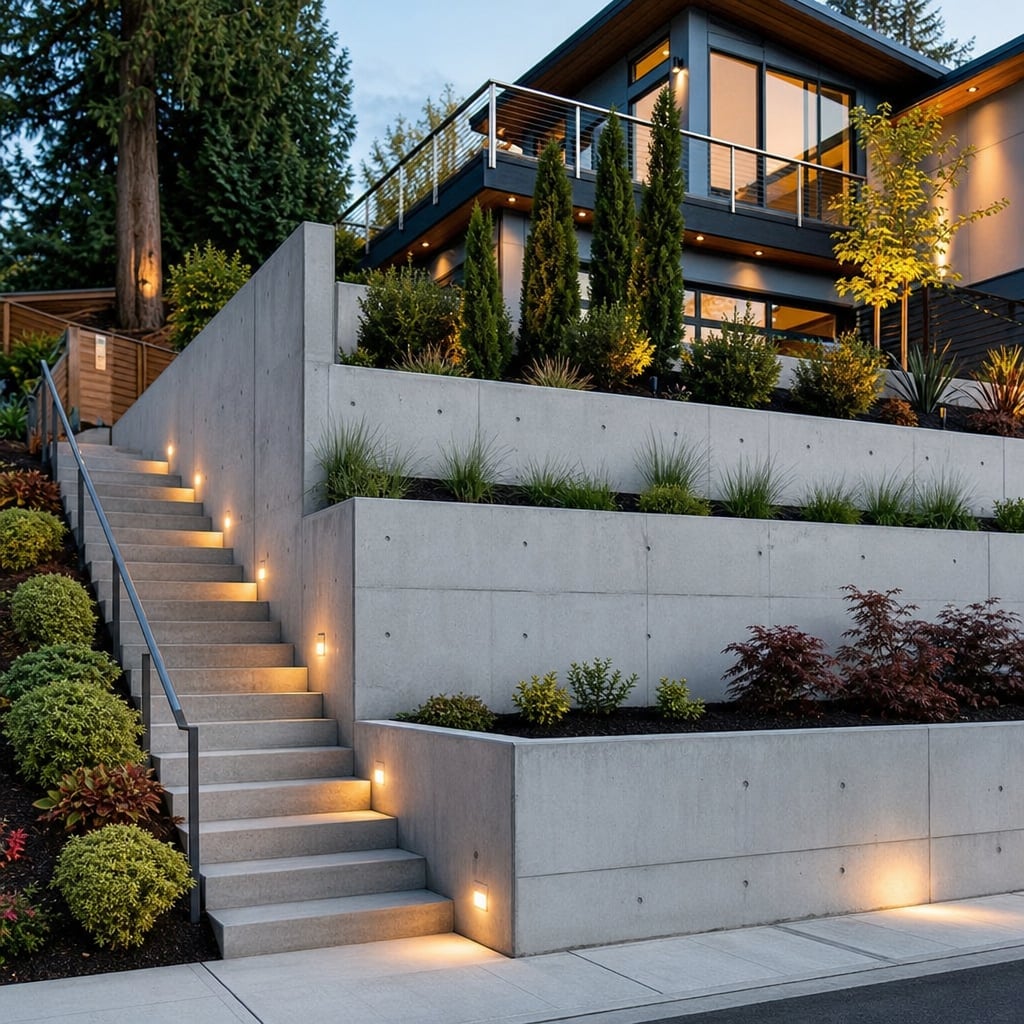 Concrete Retaining Walls