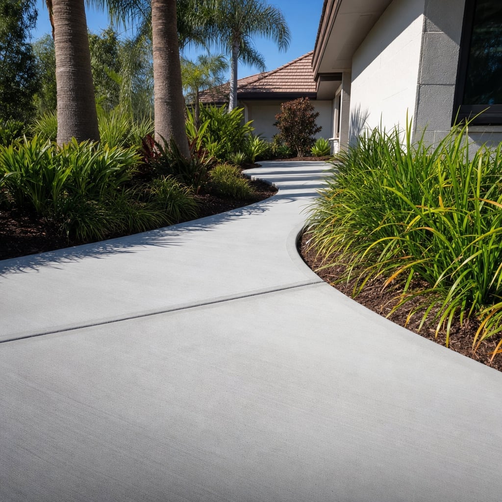 concrete sidewalk project in Orlando
