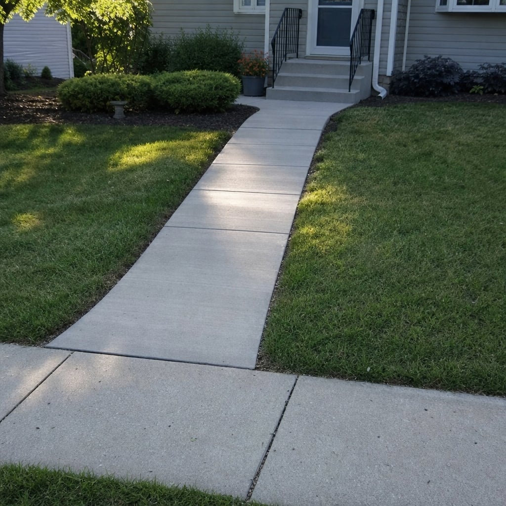 concrete sidewalk project in Port St. Lucie