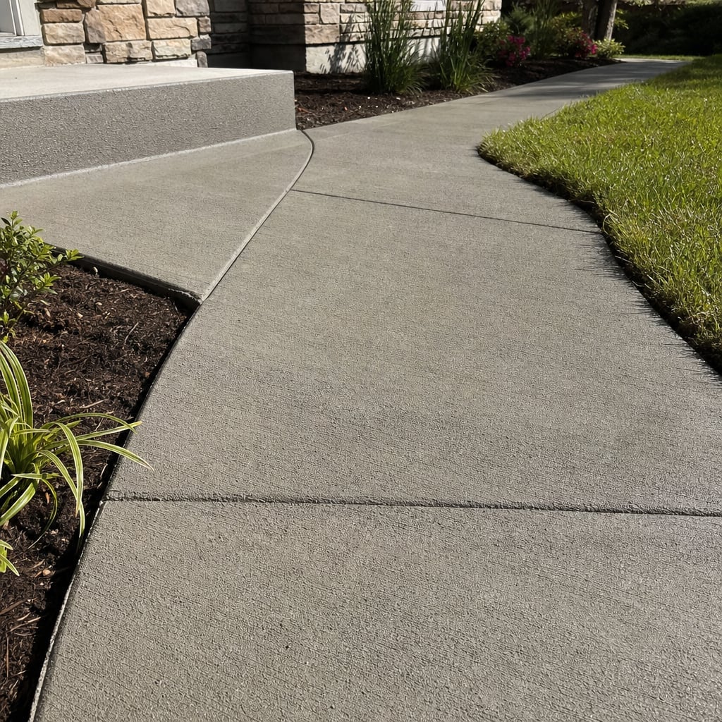 concrete sidewalk project in Port St. Lucie