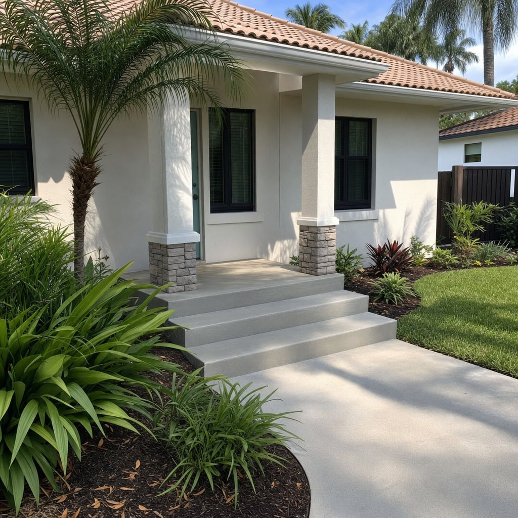 concrete steps project in Fayetteville