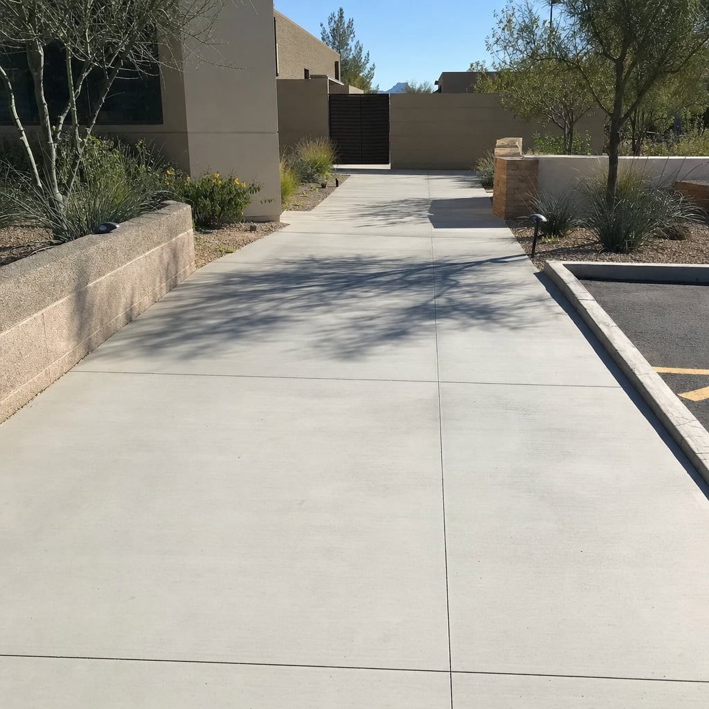 commercial concrete flatwork project in Bakersfield