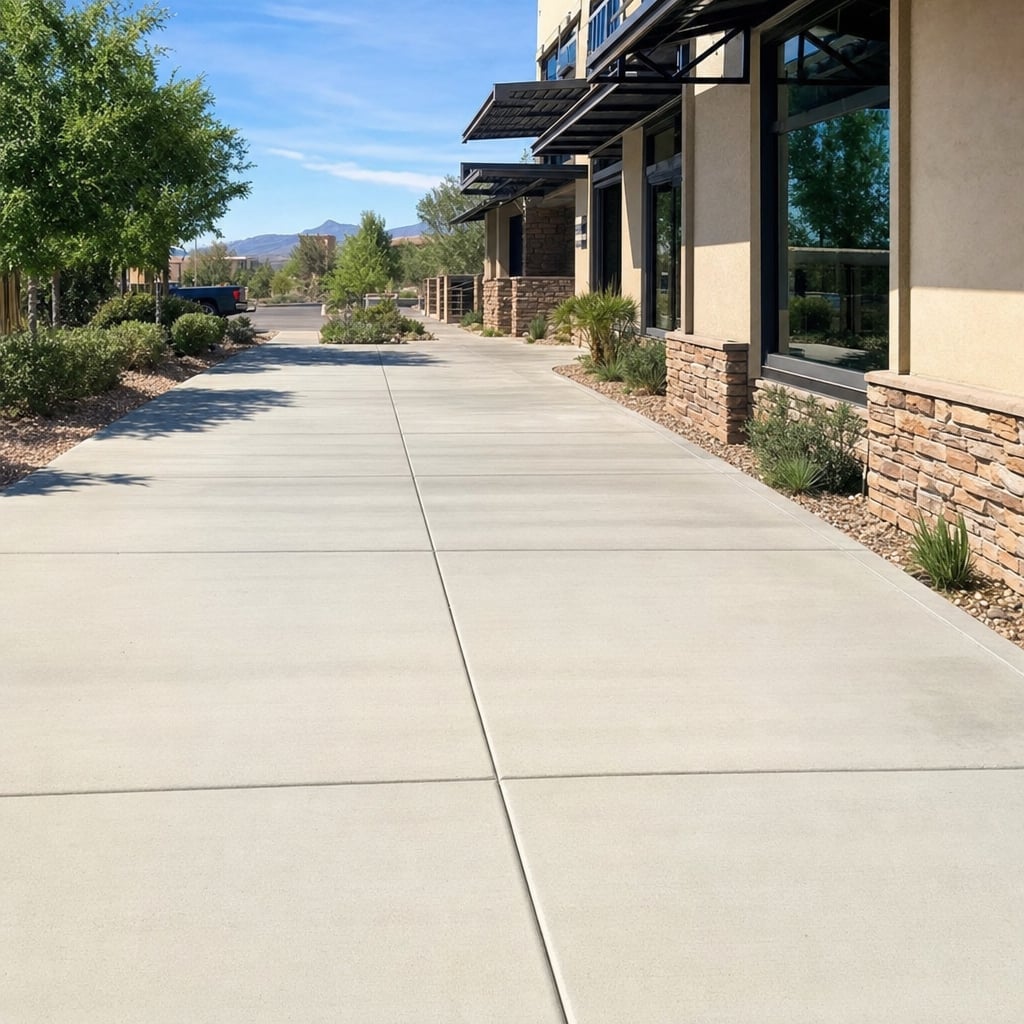 commercial concrete flatwork project in Bakersfield