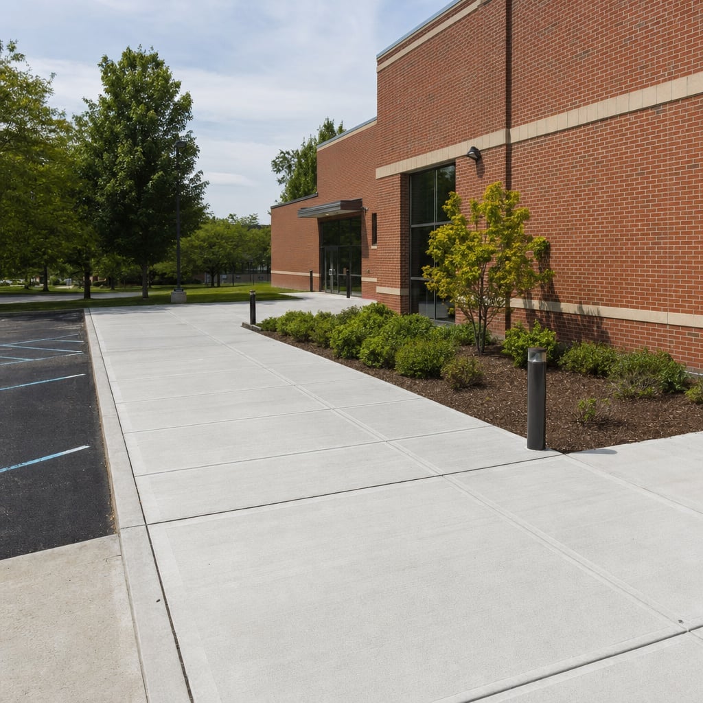 commercial concrete flatwork project in Washington