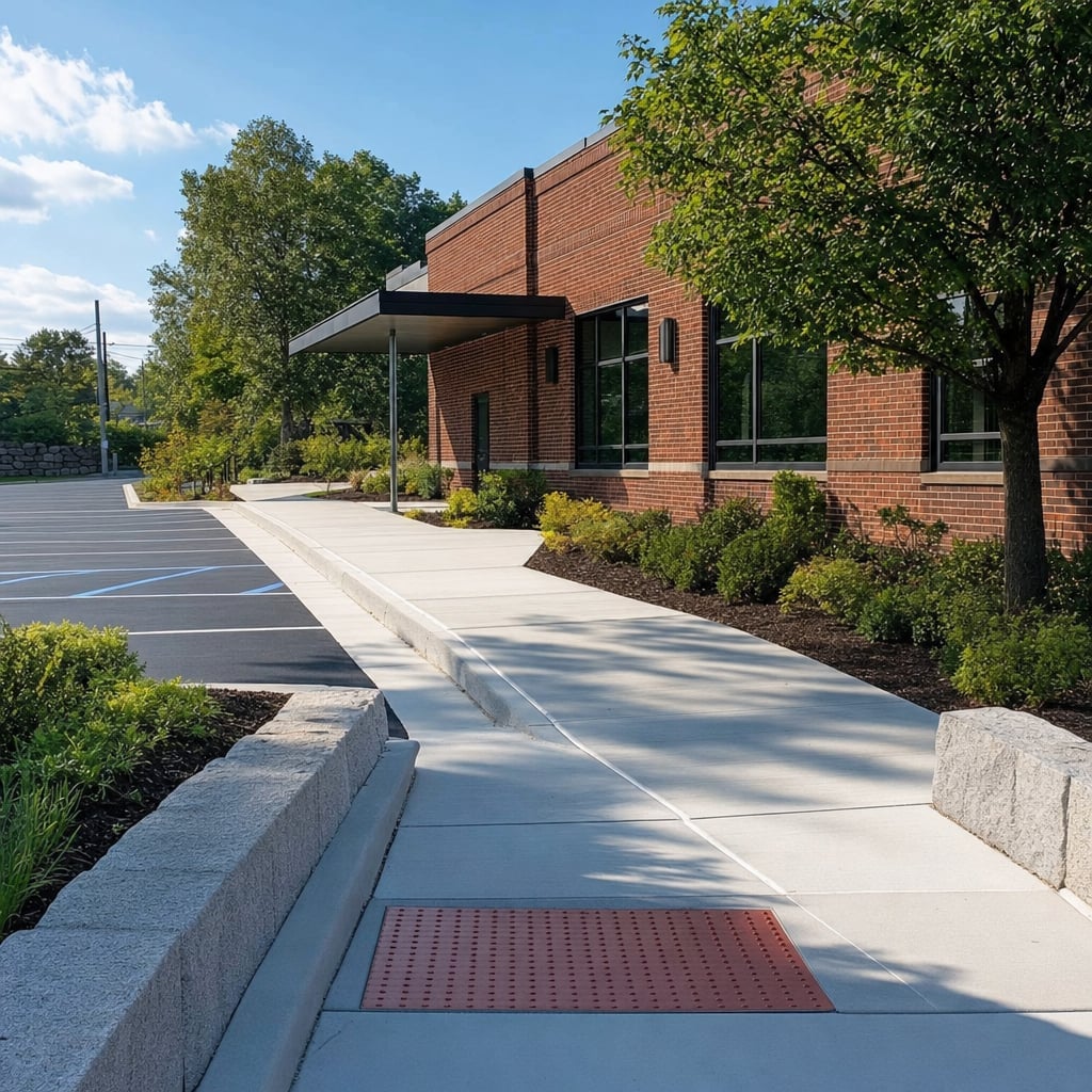 commercial sidewalk project in Washington