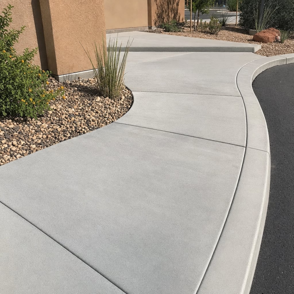 commercial sidewalk project in Westminster