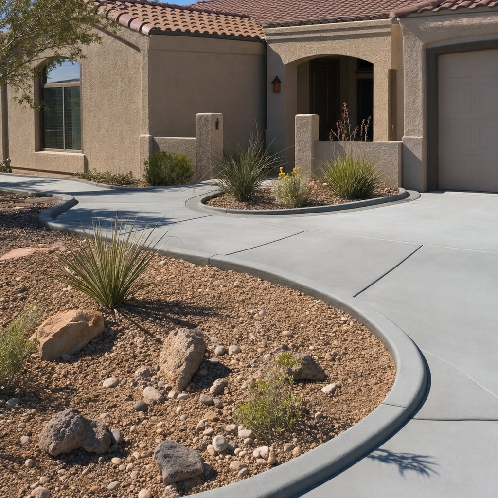 concrete curbing project in Bakersfield