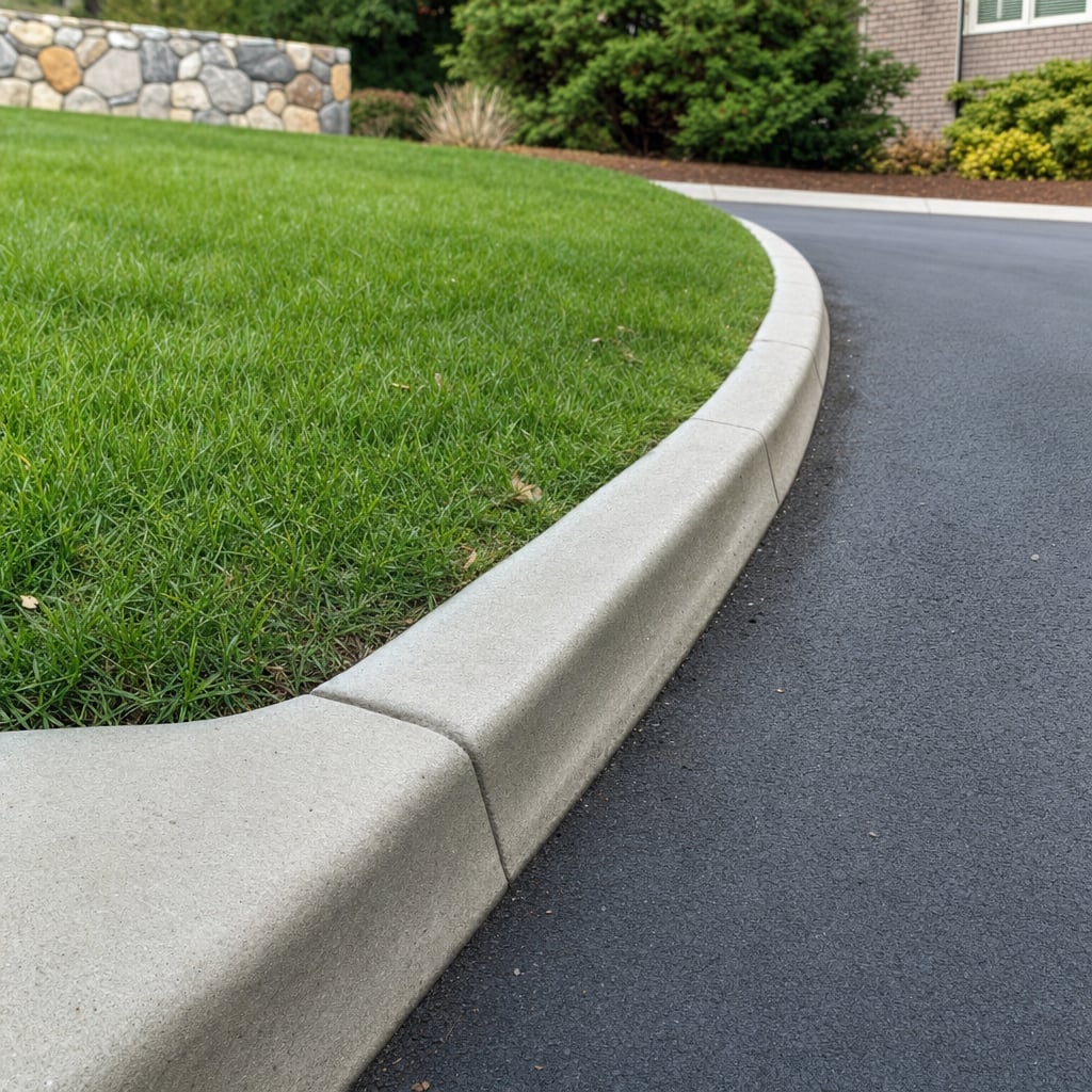 concrete curbing project in Washington