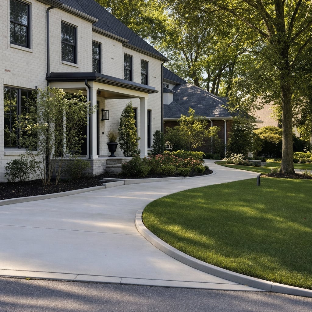 concrete curbing project in Washington