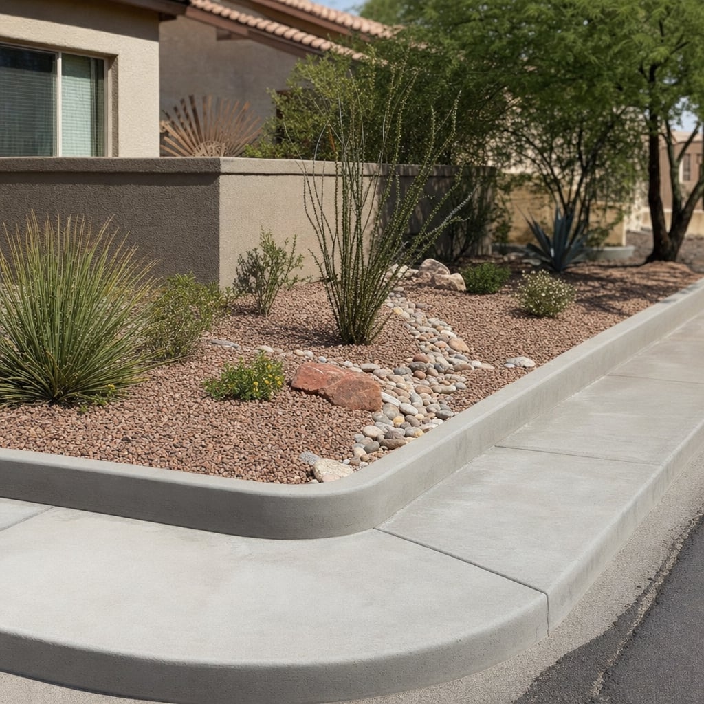 concrete curbing project in Westminster
