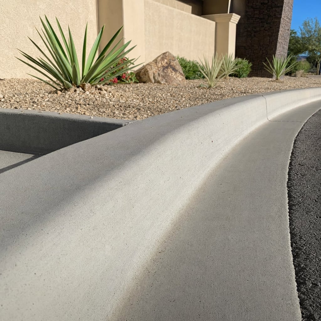 concrete curb and gutter project in Riverside
