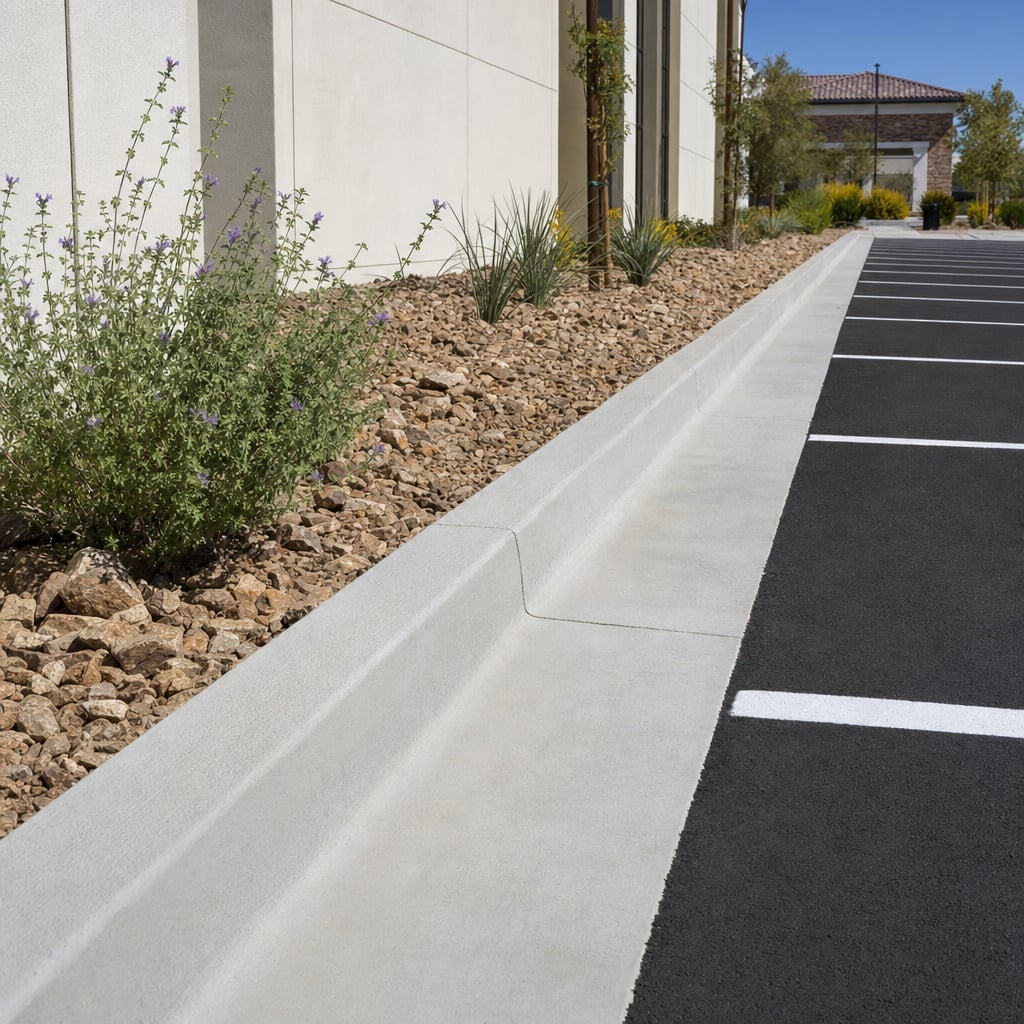 concrete curb and gutter project in Thornton