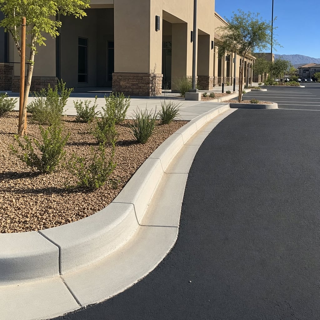 concrete curb and gutter project in Thornton