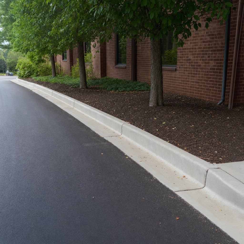 concrete curb and gutter project in Washington
