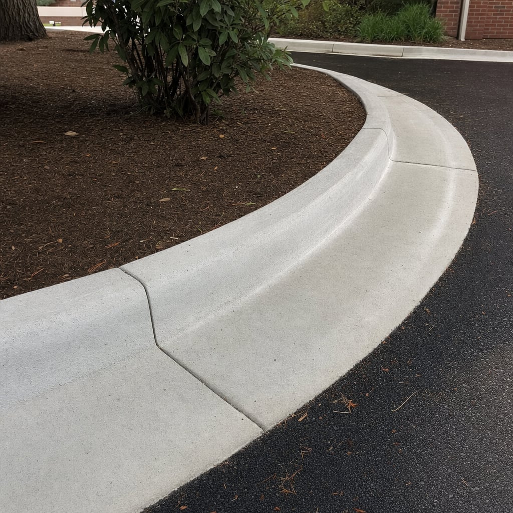 concrete curb and gutter project in Washington