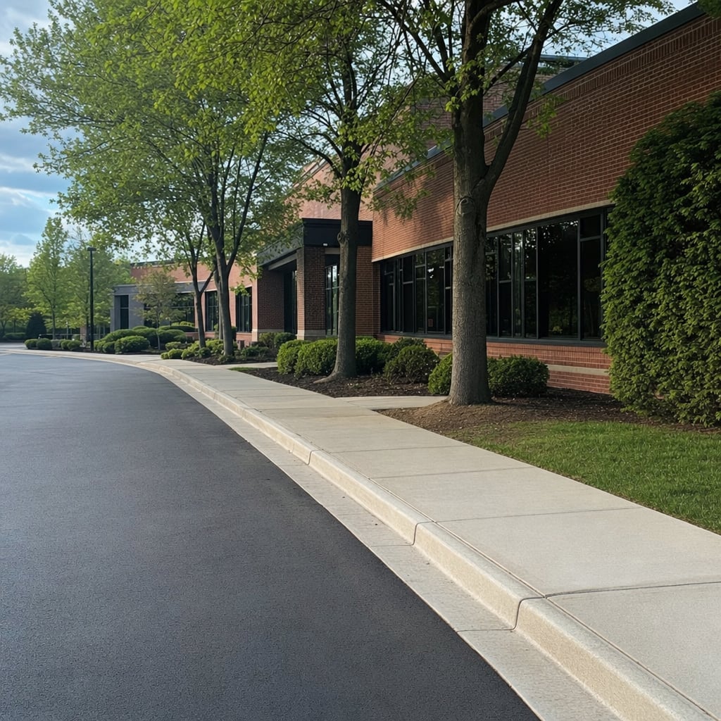 concrete curb and gutter project in Washington