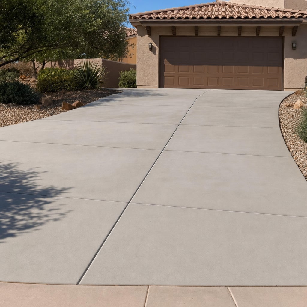 concrete driveway project in Fort Collins