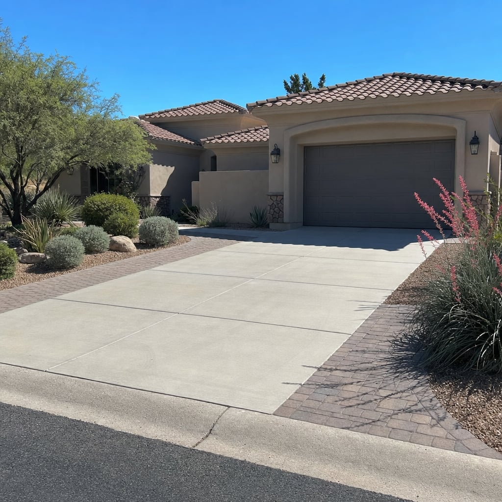concrete driveway project in Fort Collins