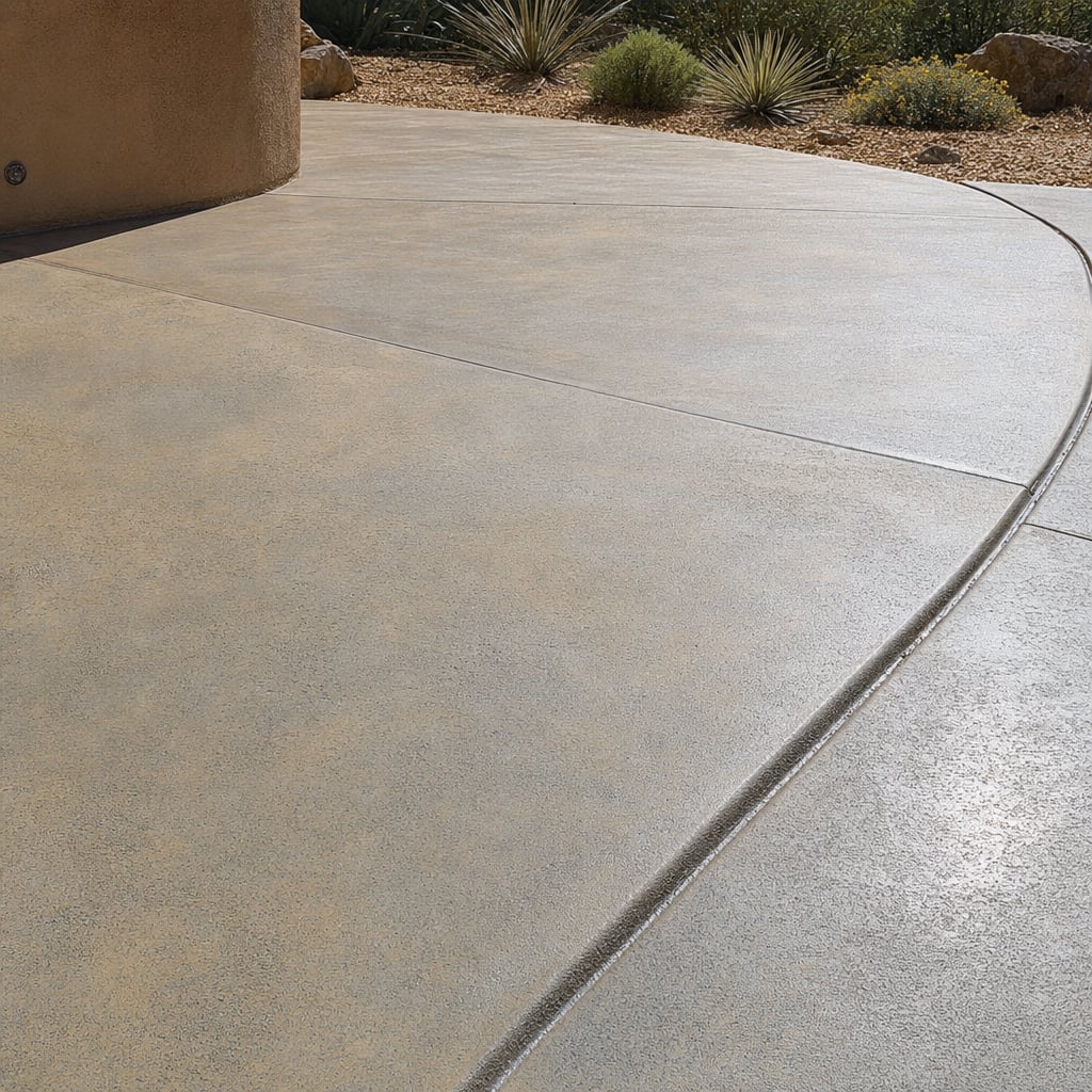 concrete patio project in Thornton