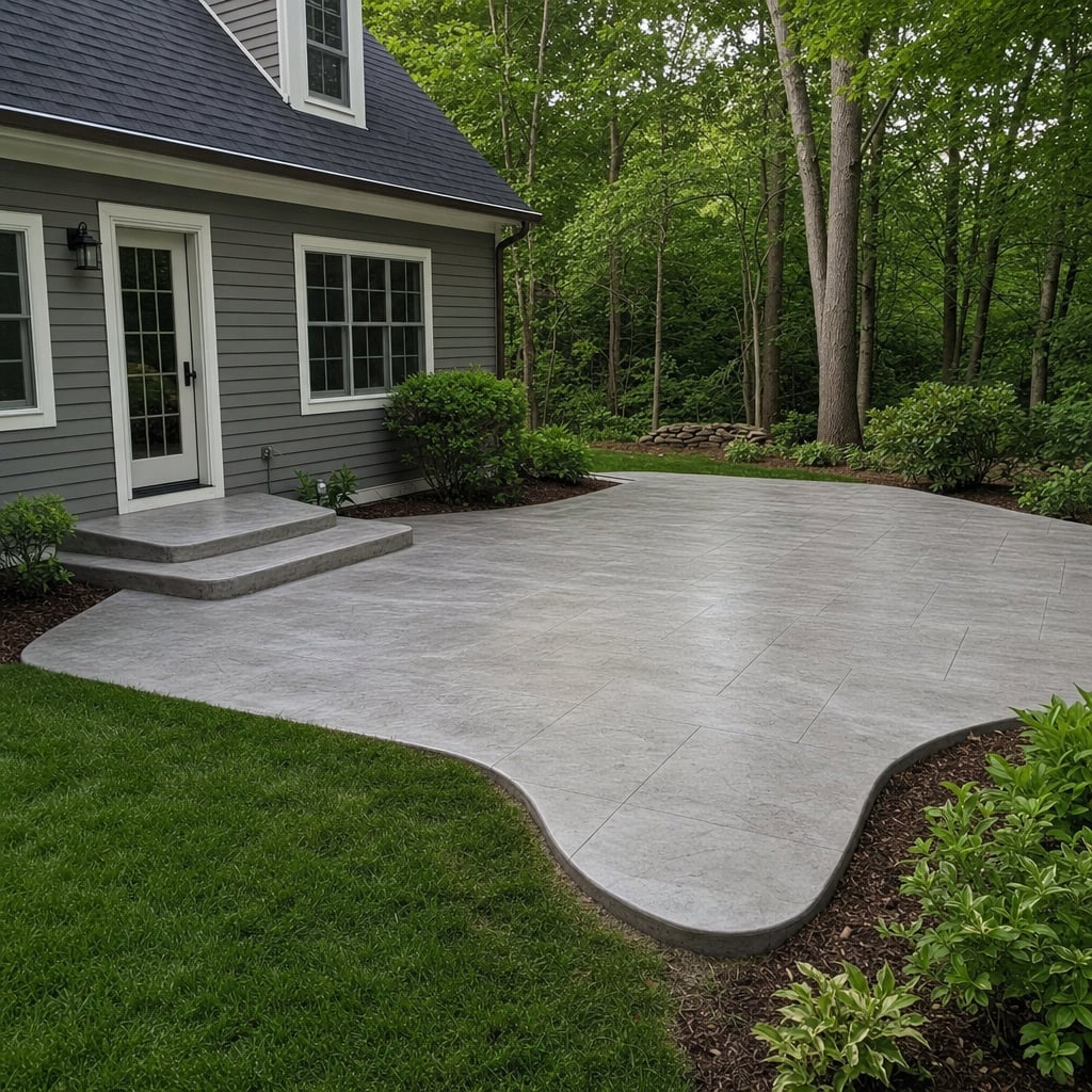 concrete patio project in Washington