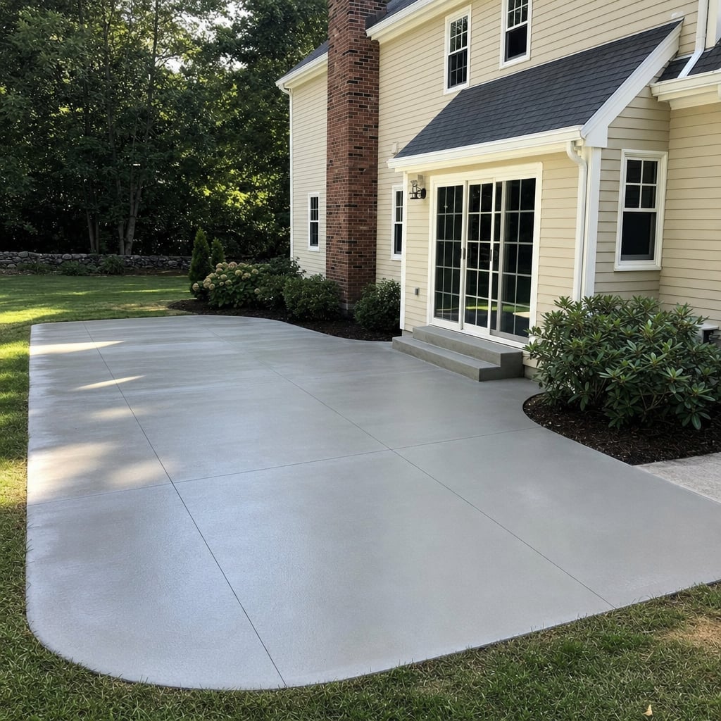 concrete patio project in Washington