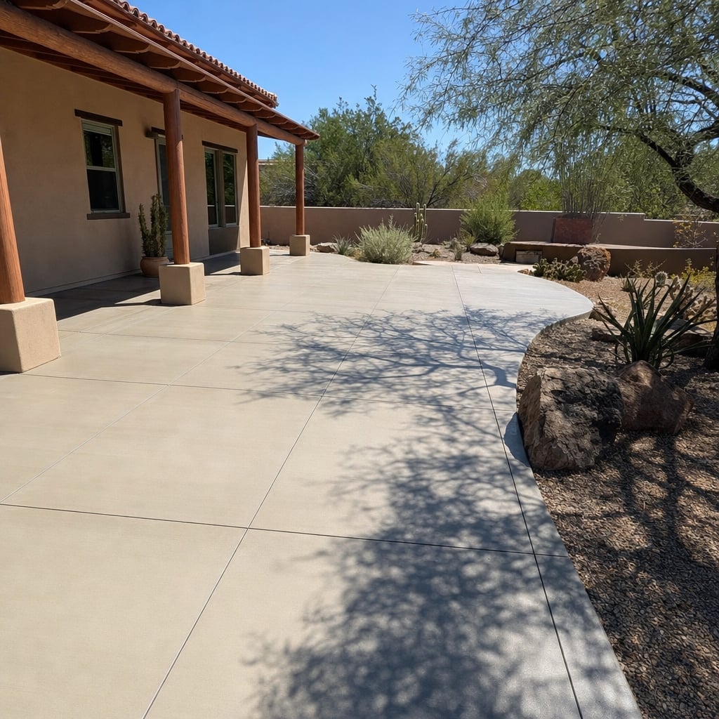 concrete patio project in Westminster