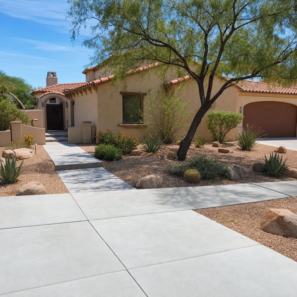 concrete sidewalk project in Aurora