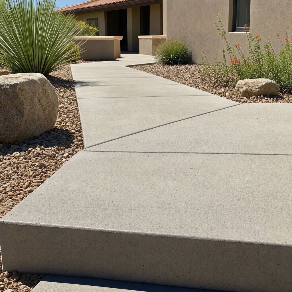 concrete sidewalk project in Fremont