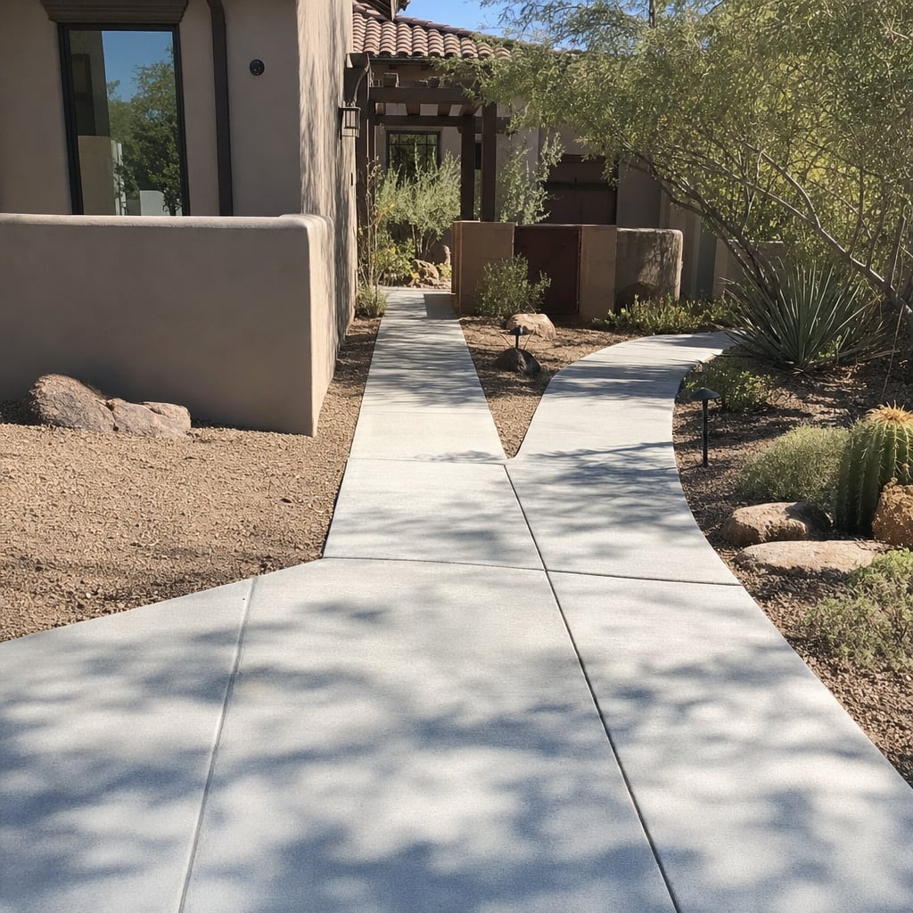 concrete sidewalk project in Riverside